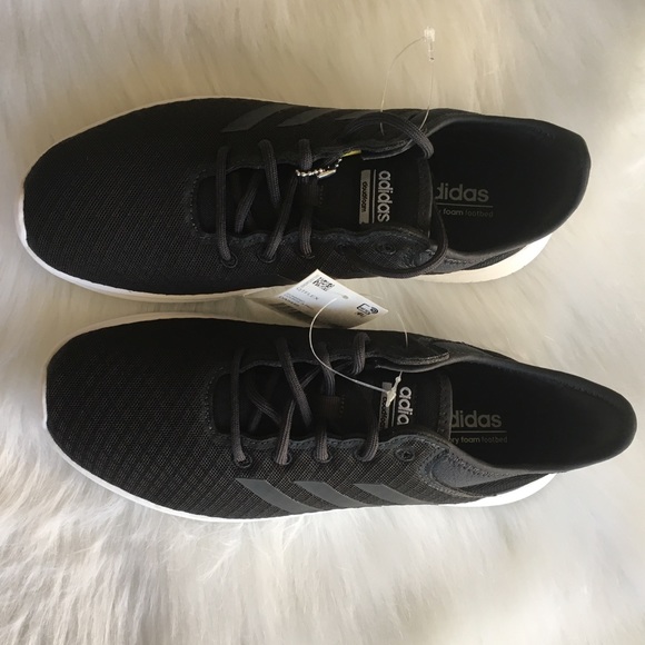 NWT Adidas Women’s Cloudfoam 3 Stripe Black Shoes - Picture 7 of 7